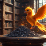 Квест с фениксом и Гермионой в игре Witch Trainer.