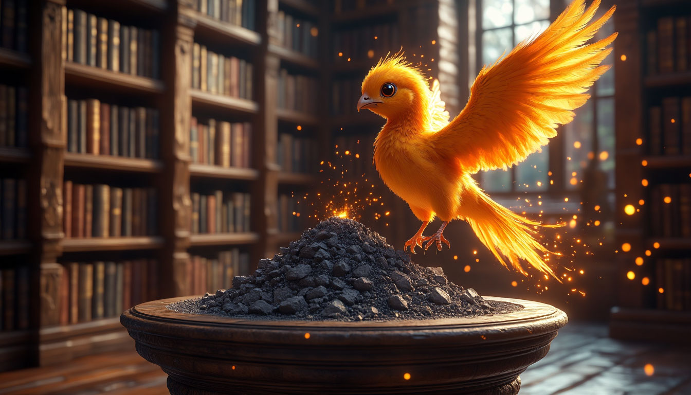 Квест с фениксом и Гермионой в игре Witch Trainer.