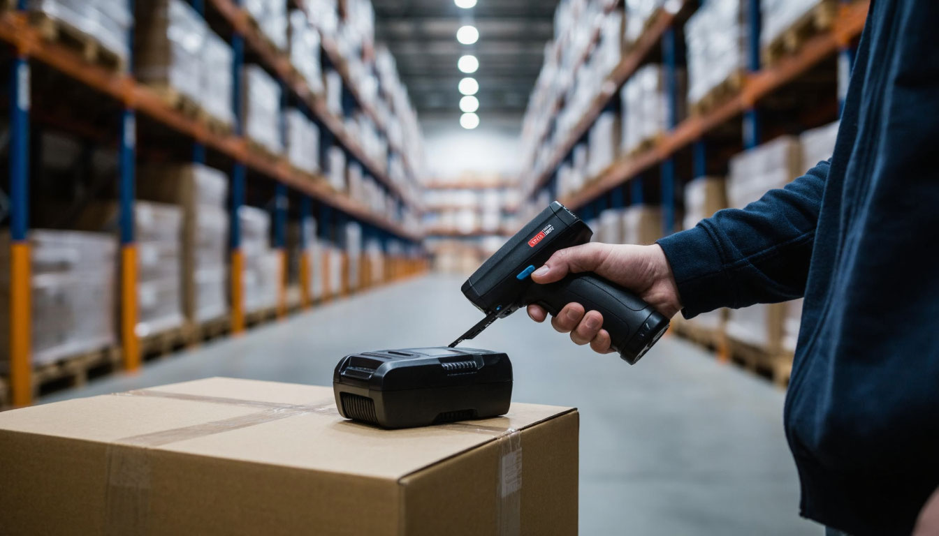 Процесс сканирования и учета запчасти на складе Автодок