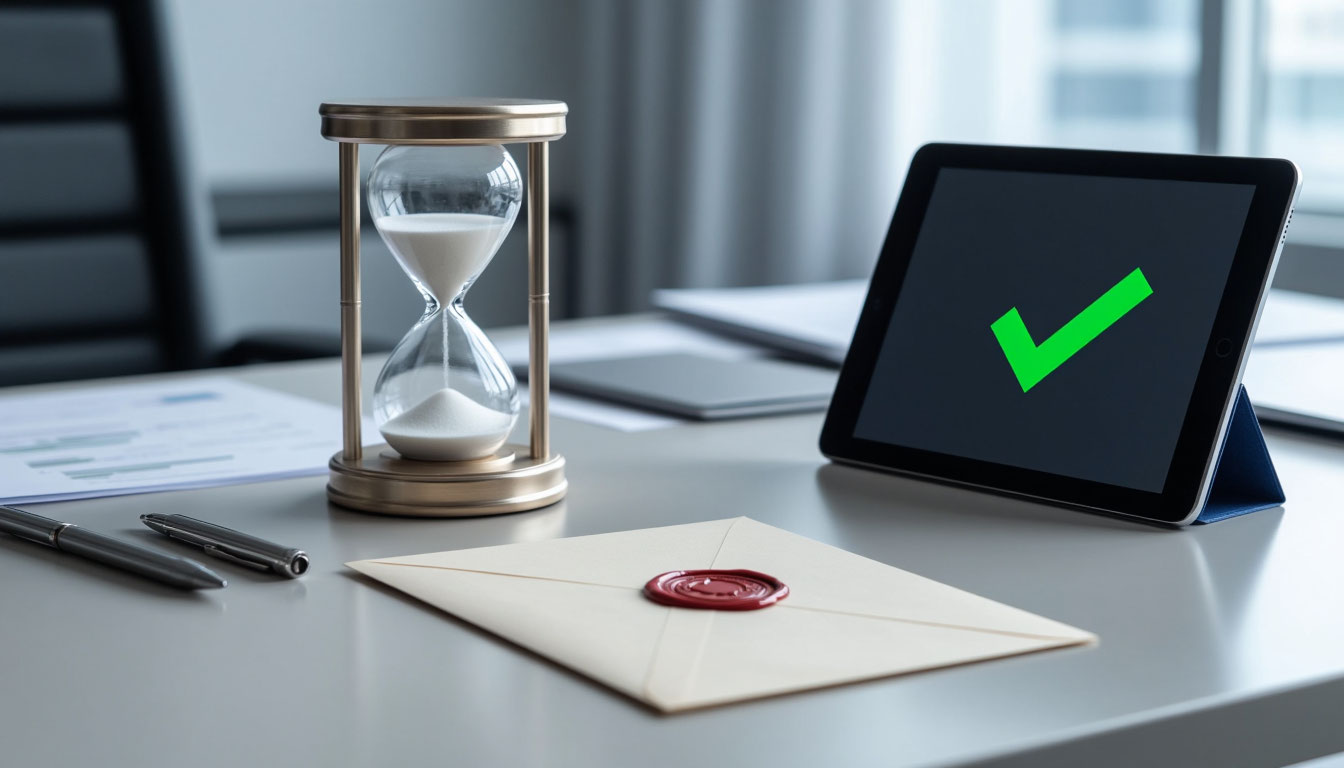 Почтовый контроль ответа и сроки доставки документов